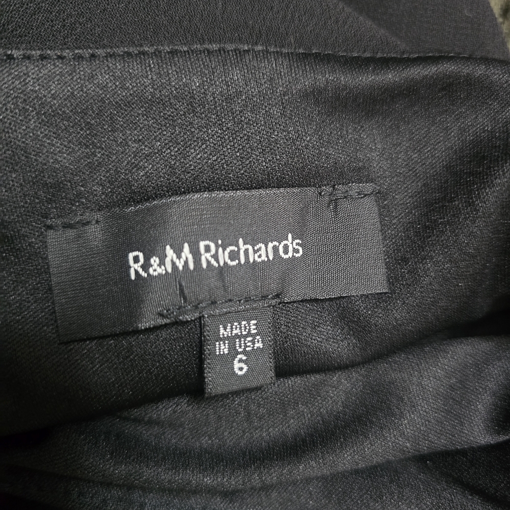 R&M Richards Black Embellished Maxi Skirt and Jacket Set - Picture 9 of 9